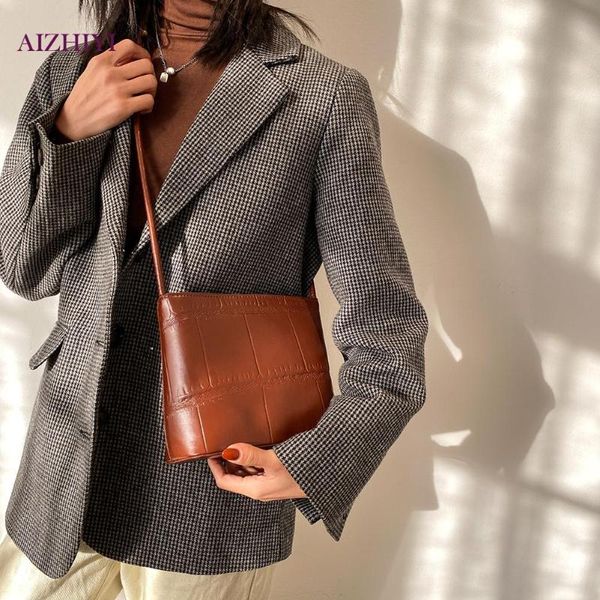 

shoulder bags casual stone pattern bag pu leather messenger tote female commuter street handle handbag portable women tie strap