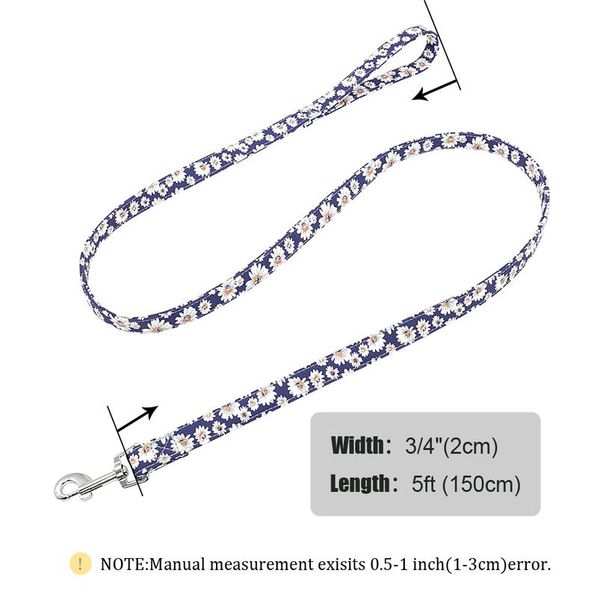 

7 colors nylon dog leash lead printed pet puppy chihuahua walking leash running training leashes rope for small medium bbyheo