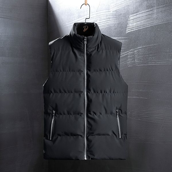 

autumn and winter new down cotton warm outdoor sports vest sleeveless men's fashion, Black;white