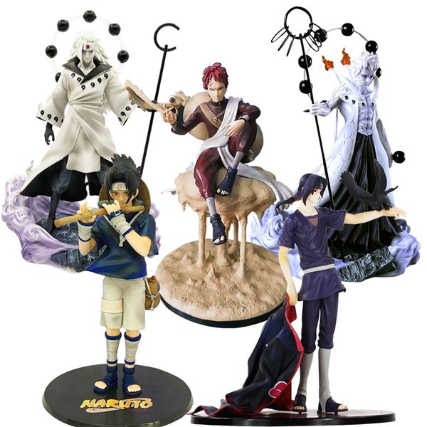 

22-26cm anime naruto action figures uchiha obito rikudousennin itachi sasuke pvc model toy naruto shippuden figure toys gifts y200421