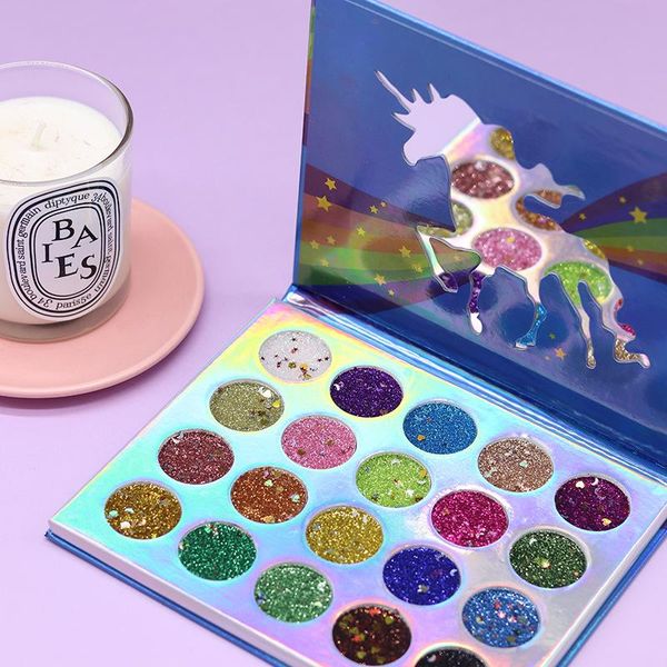 

dikalu magic makeup pallete 20 colors pigment glitters injections pressed eyeshadow palette diamond make up eye shadow palette