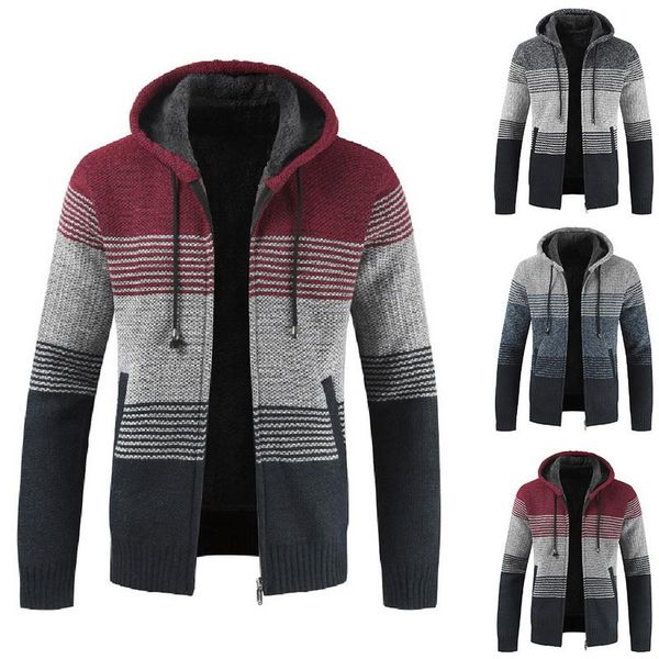 

men's sweaters men sweatshirt packwork hoodie streetwear casual zipper coats autumn winter long sleeve hoodies sudadera hombre, White;black