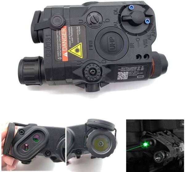 

peq-15 new style battery arrival case box led flashlight (black) for aeg gbb cqb tb68