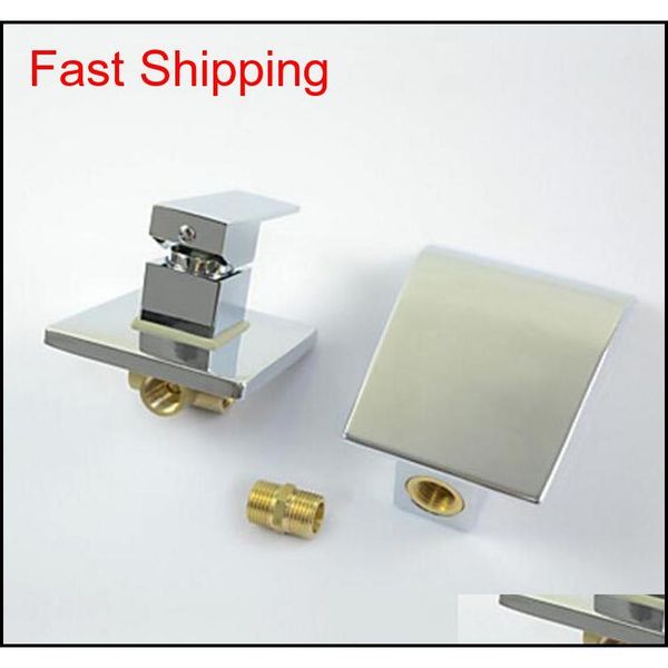 

promotion ceramic & chrome brass bathroom tub faucet single handletub spout wall mounted waterfall flow wit qyllaw my_home2010