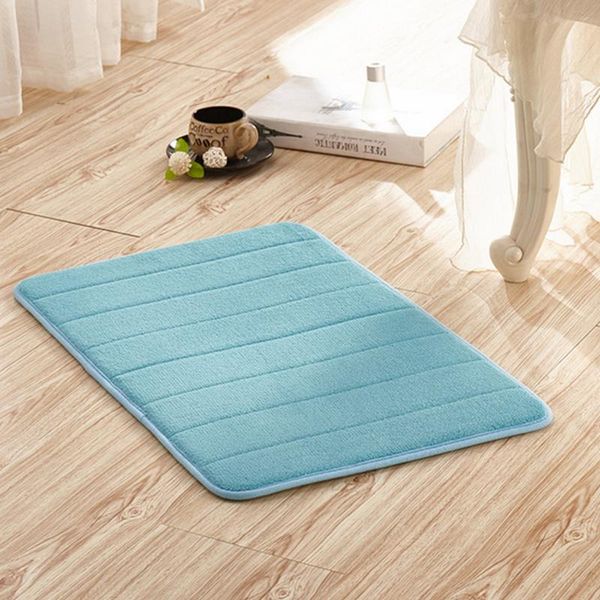

non-slip kitchen bathroom carpet room pad kitchen accessories door mat tapete doormats solid color coral fleece