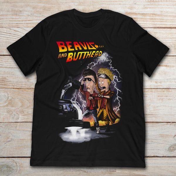 

beavis and butthead back to the future t-shirt sport hooded sweatshirt hoodie