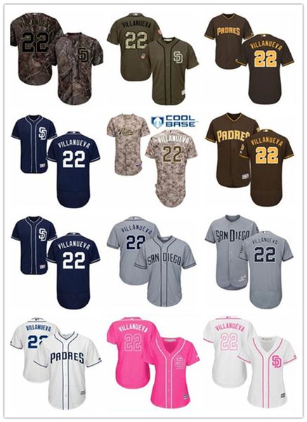 

custom san diego padre leave name number 22 christian villanueva baseball jersey men women youth jerseys, Blue;black
