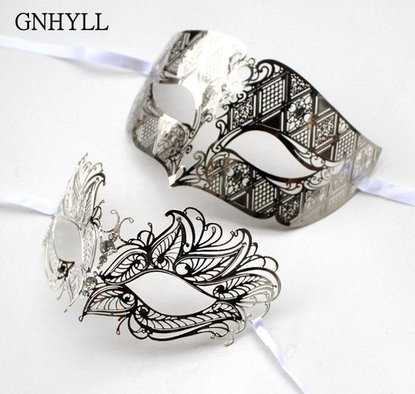 

gnhyll metal filigree rhinestone venetian masquerade couple mask pair ball event wedding party mask l qylspk dh_niceshop