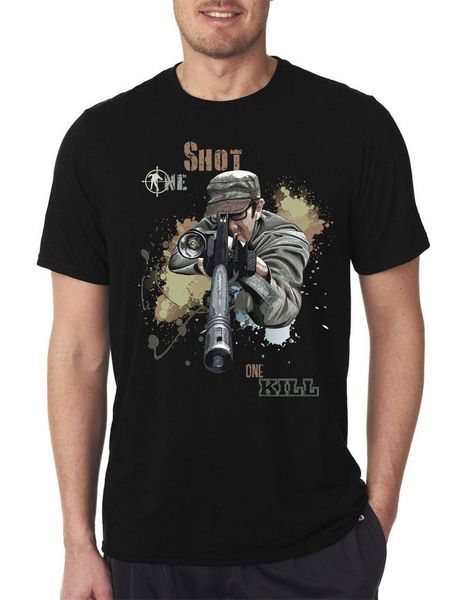 

sniper one shot one kill gamer zombie army ranger новая мода марка одежда лето slim fit спорт толстовка с капюшоном толстовка мужчины теннис
