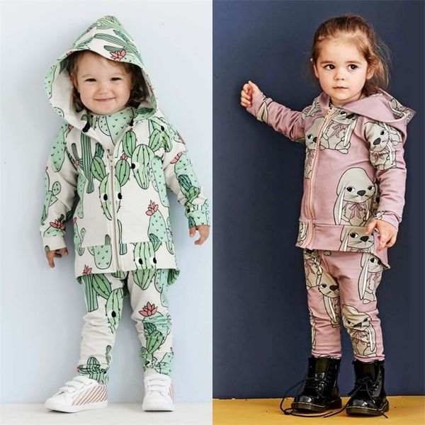 

tinypeople rex rabbit baby boys clothes autumn suits fashionable baby girl hooded sports clothing sets kid winter infant 2-piece lj201221, White