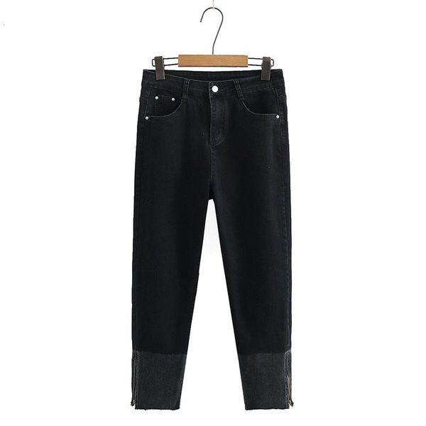 

women's jeans plus size xl-4xl stretchable black casual solid slim denim pants, Blue