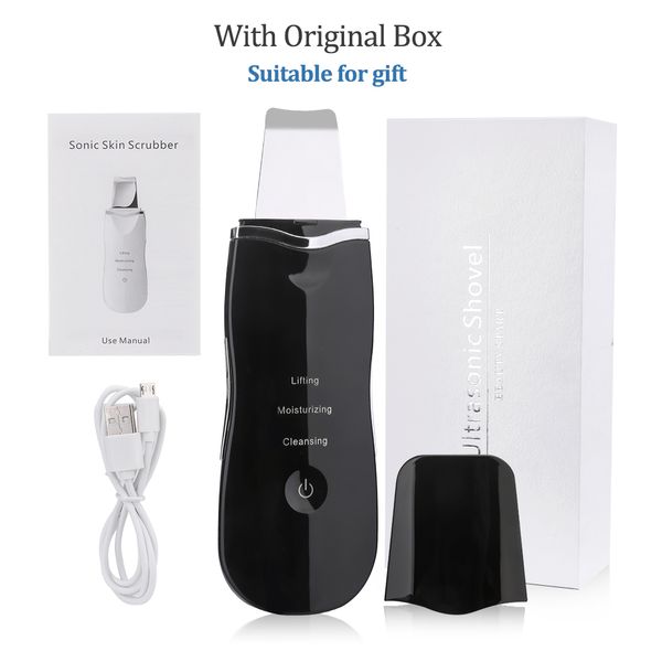 

ultrasonic face blackhead removal pore cleaner face scrubber usb sprayer body nebulizer 5in1 ems rf radio frequency machine rabe