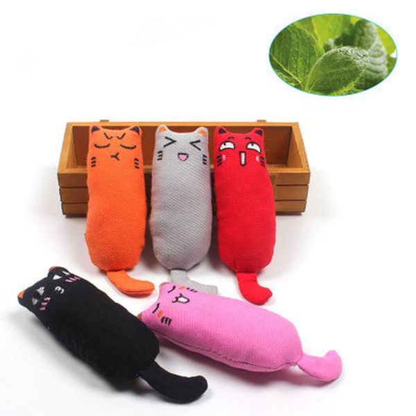 

cat toys 1pcs grinding catnip toy funny interactive plush pet kitten chewing thumb bite mint for cats teeth