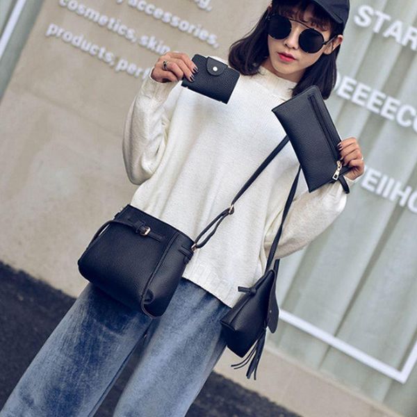 

4pcs/set women four set fashion handbag shoulder bag tote bag crossbody wallt
