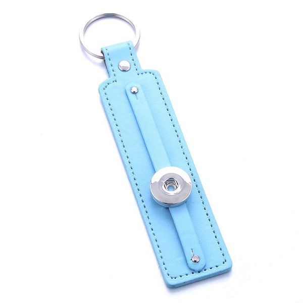 

vintage pu leather snap button keychain keychains keyrings fit diy 18mm snap buttons jewelry metal lanyard pendant q bbyzvh, Silver