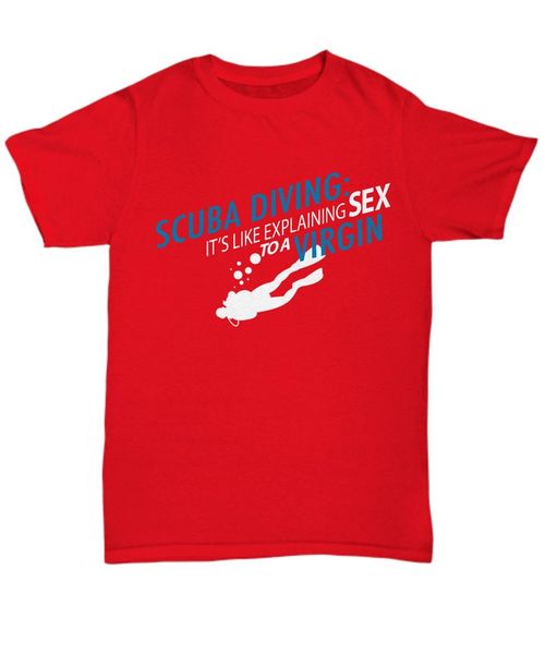 

scuba diving it's like explaining to a virgin scuba diver's new fashion sleeve brand graphic tees hooded sweatshirt hoodie men t s