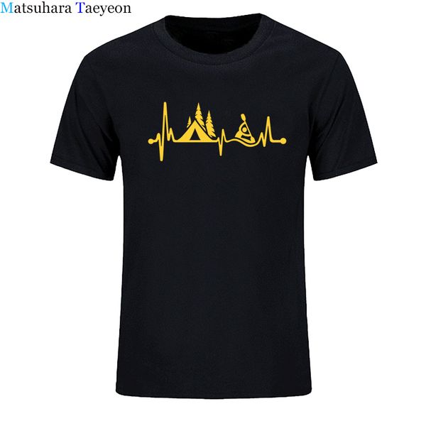

new arrival summer fashion casual short sleeved tent kayak heartbeat print brand mens tee hooded sweatshirt hoodie men t shirt
