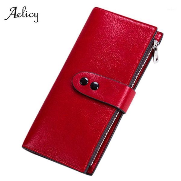 

wallets aelicy long solid women fashion hasp leather wallet female purse clutch money coin purse1, Red;black