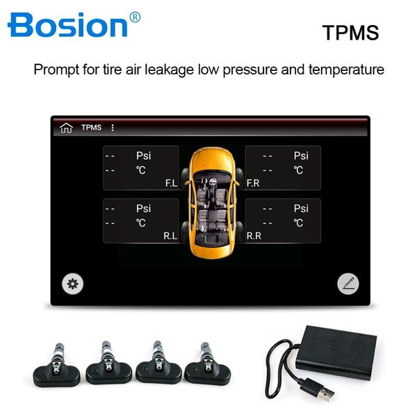 

smart car tpms tyre pressure monitoring system solar power digital lcd display auto security alarm systems tyre pressure
