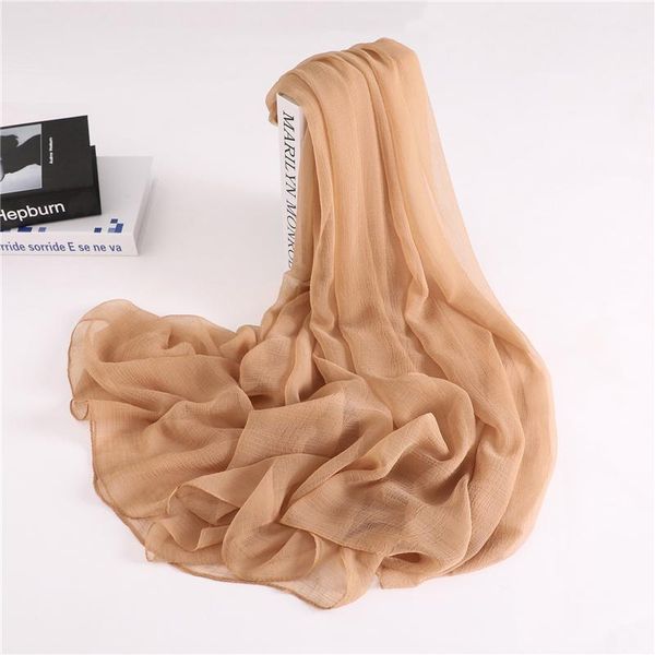 

2020 летний шарф женщин мода solid color большой размер шелковый шарф для lady пашмины бандана winter шали и палантины хиджаб палантины wmta, Blue;gray