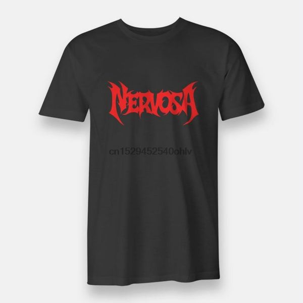 

sport nervosa black t-shirt men fashion short sleeves cotton clothing
