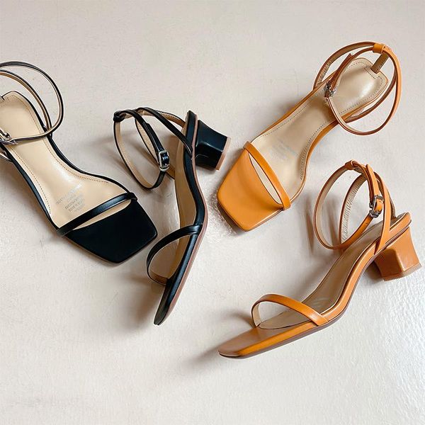 

women sandals 2020 summer ladies flat genuine leather wedges vheels elegant buckle red shoes for woman sandals, Black