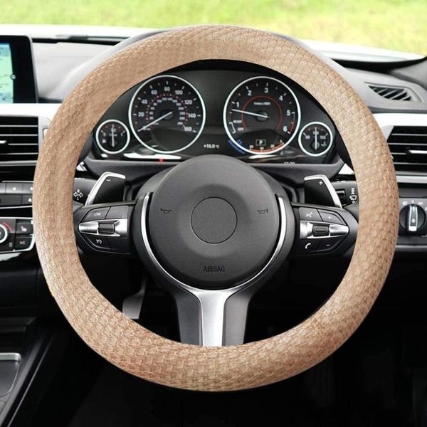 

car steering wheel cover volant braid on the steering-wheel for 38cm auto car styling stuurhoes four seasons wheel protector1