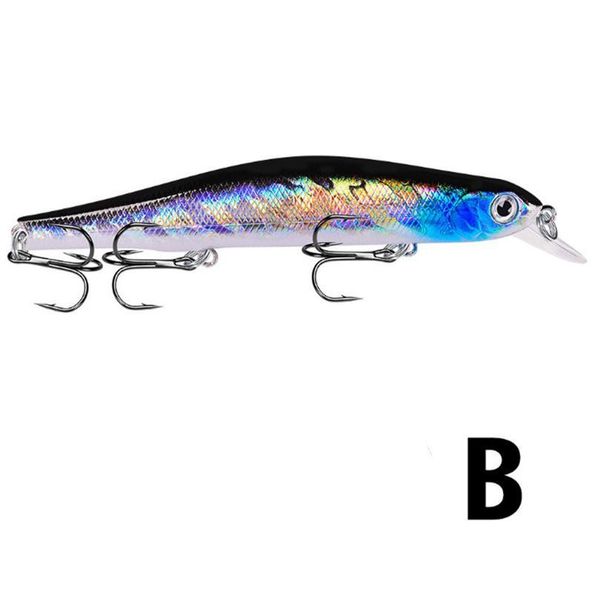 

1pcs 12.5cm 17.5g minnow fishing lure crankbait artificiais fly fishing wobbler tackle 3d eyes leurre plastic hard ba qylfix