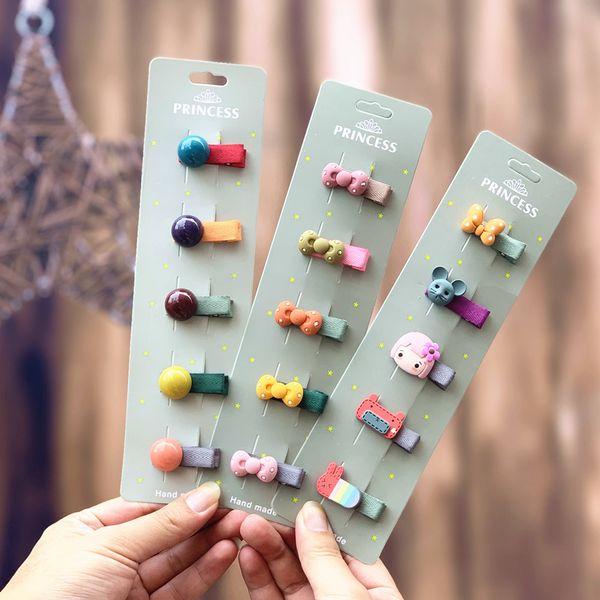 

детский шпилька ребенок маленький зажим для волос корея ins мультфильм милый головной убор принцессы