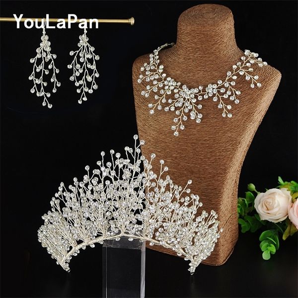

youlapan hp193 bride crown bridal tiara wedding hair crown bride crown bridal wedding hair jewelry wedding hair accessories y200409, Slivery;golden