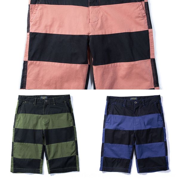 

men's summer cotton casual shorts youth pants shorts beach pantsfashion printed capris beach pants 2nf28, Blue