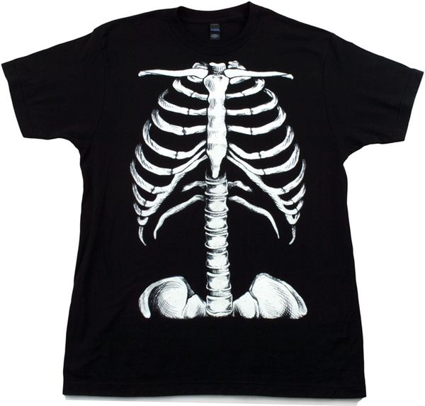 

skeleton rib cage | jumbo print novelty halloween costume print summer casual man sport hooded sweatshirt hoodie t shirt
