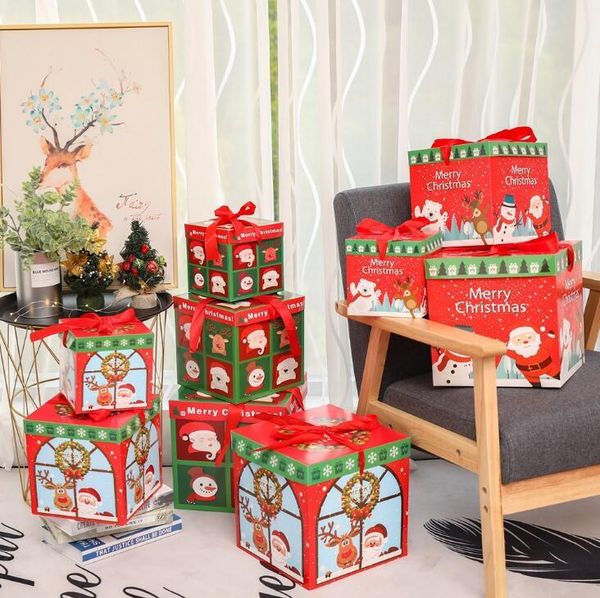 

gift wrap 3 pcs/set christmas box decorations paper candy tree ornament
