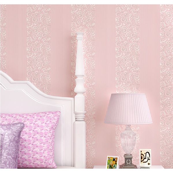 

vertical stripe non woven wallpaper pink children's room wallpaper bedroom wedding room living room wallpaper roll w181 f wmtbss