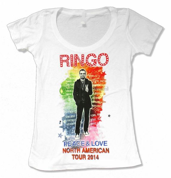 

ringo starr colorwash девушки юниоры белая футболка новая спортивная майка спортивная с капюшоном толстовка толстовка