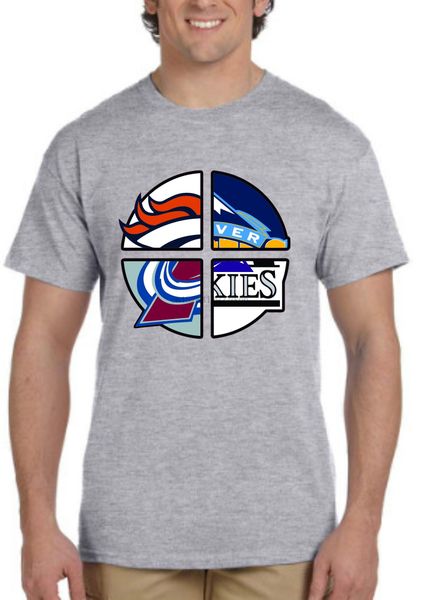 

unameit colorado 4 teams t-shirt. colorado sports tshirt. colorado inspired tee sport hooded sweatshirt hoodie