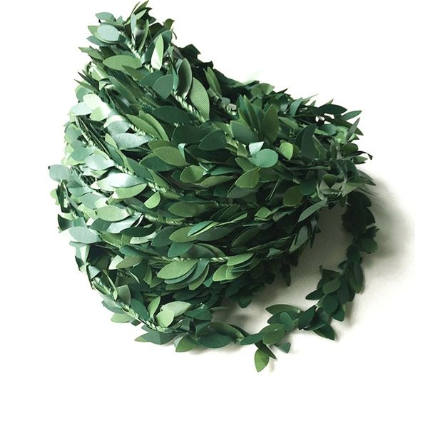 

diy material garlands festival dining room decoration green leaves home decor plastic iron wire rattans selling 2 7ql l1