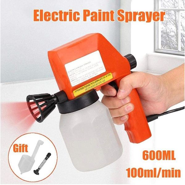 

600ml high power electric paint sprayer hand held sprayer spray device household for painting easy spraying and cleaning
