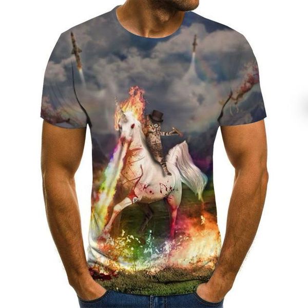 

summer summer anime 3d print shirts kawaii hippie harajuku men clothing