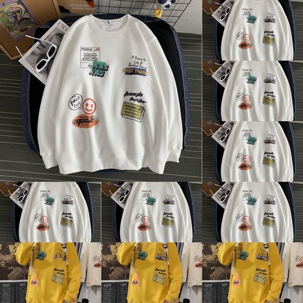 

2020 новых осенью loverssweater мужской рыхлой шея пуловеры pullovercoat pullovergraffiti печать пуловер топ хип-хоп пальто тенденция tmnec, Black