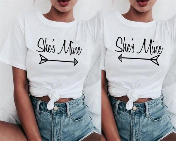 

new lgbt lesbian pride rainbow t shirt women gay love harajuku ullzang t shirt 90s graphic korean tshirt fashion tees female, White