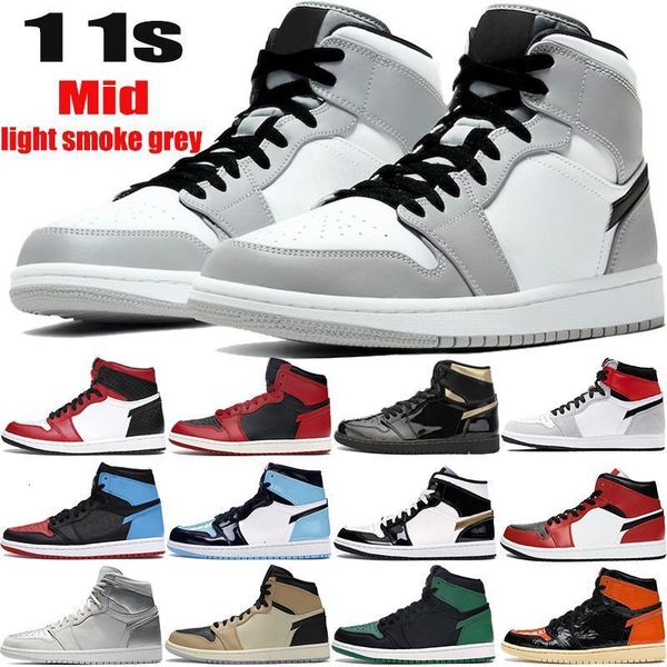 

mens jumpman new basketball shoes 1 1s high og tokyo mid light smoke grey chicago toe black metallic gold men women sneakers