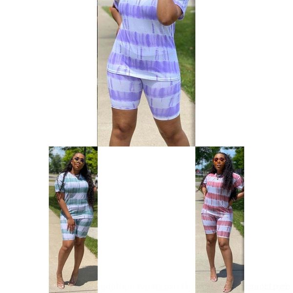 

wnx3e striped two twocq030 print set for cq030 two two-piece tie dye women piece tie dye striped print set for fbdxx women, Gray