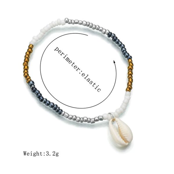 

s215 bohemia бисер shell подвеска ножной для женщин boho summer beach vacation jewelry leg браслет голеностопного halhal ноги ножного кпт jl, Red;blue