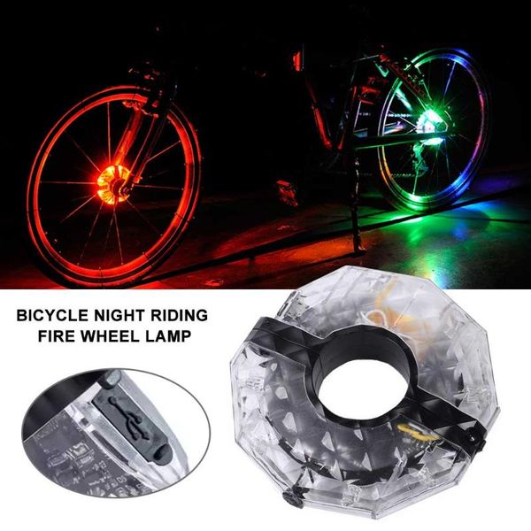 

bike lights night riding accessories light bicycle wheel fronail hub led spoke warning lamp cycling decoration