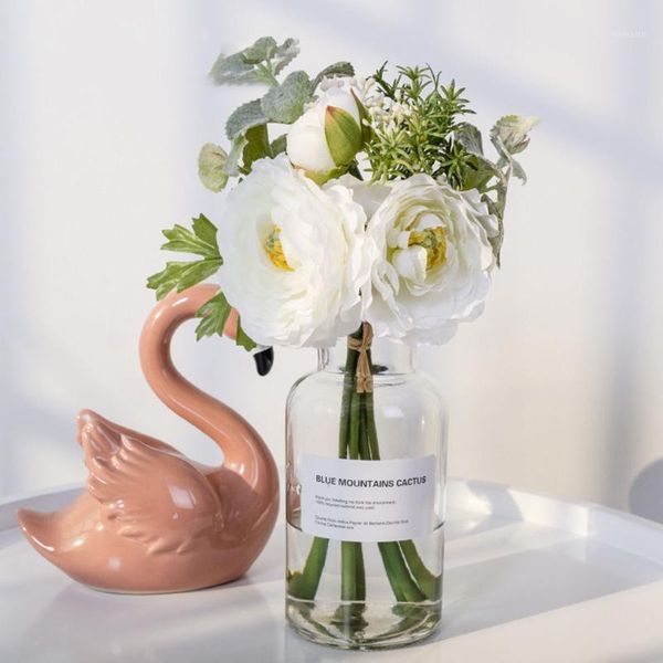 

3pcs artificial flower simulation floral decor home office table centerpiece wedding fake flower ornament1