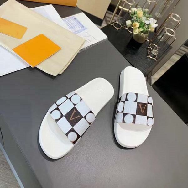 

2022 designer women sandals sandals velcro classic slippers real leather slides platform flats shoes sneakers boots with dustbag by new01 02, Black