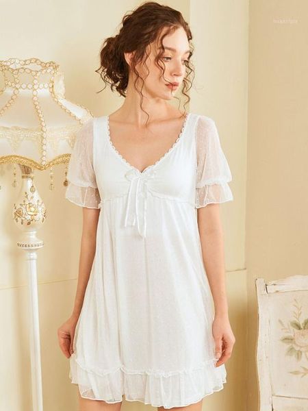 

womens nighties cotton sleepwear nightdress lace nightwear sleepshirts nightgown home clothes for women night dress shirt1, Black;red