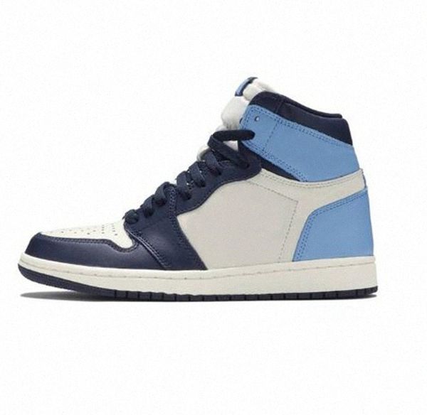 

2021 mens shoes 1s high og obsidian unc green travis scotts shoes bloodline 1 jumpman men women sports sneaker 36-45 o1nm#, Black