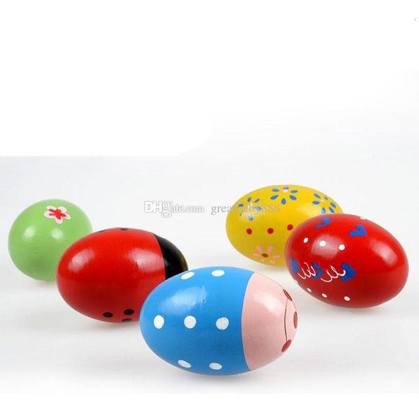 

baby wooden percussion musical ball egg wood exquisite toy c3321 sand instrument for infant cute educational gift ijfrv